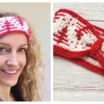 Mosaic Winter Wonderland Headband Free Crochet Pattern and Video Tutorial