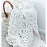 Simple Cozy Cotton Blanket Free Crochet Pattern and Video Tutorial