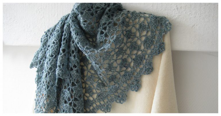 South Bay Shawlette Free Crochet Pattern and Video Tutorial