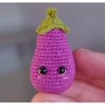 Tiny Eggplant Amigurumi Free Crochet Pattern
