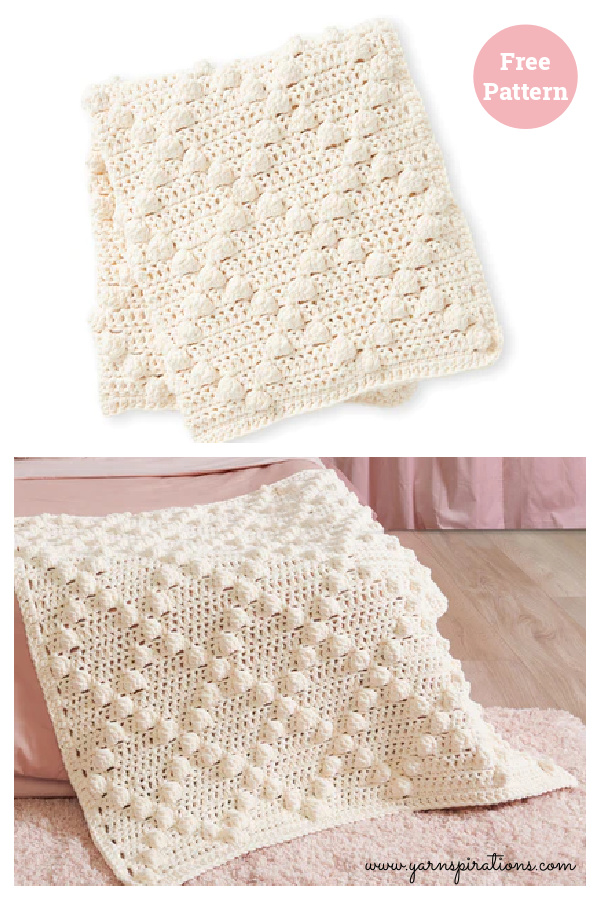 Bobble Blanket Free Crochet Pattern