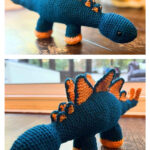 Colorful Stegosaurus Amigurumi Free Crochet Pattern