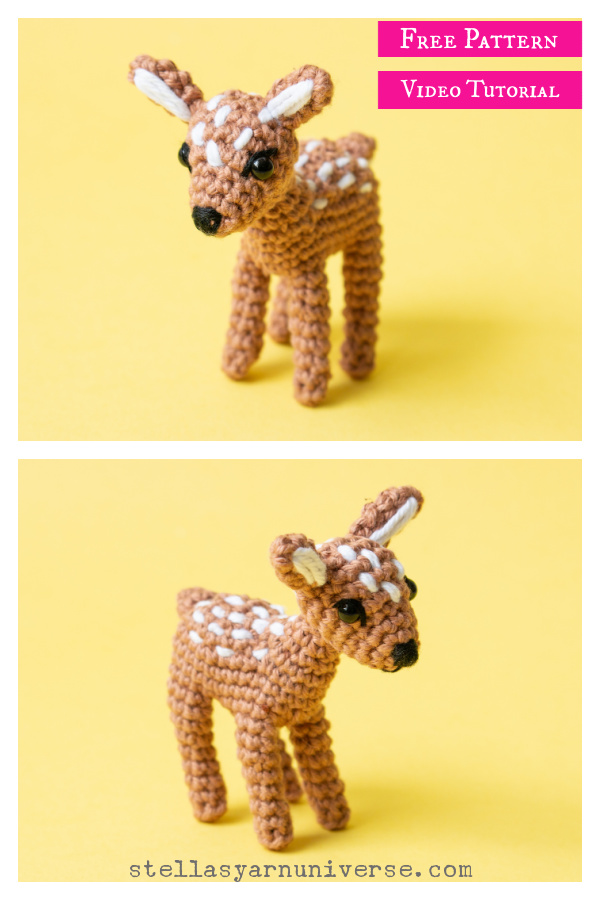 Deer Fawn Amigurumi Free Crochet Pattern and Video Tutorial