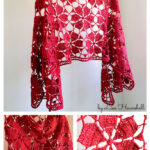 Flowerful Shawl Free Crochet Pattern