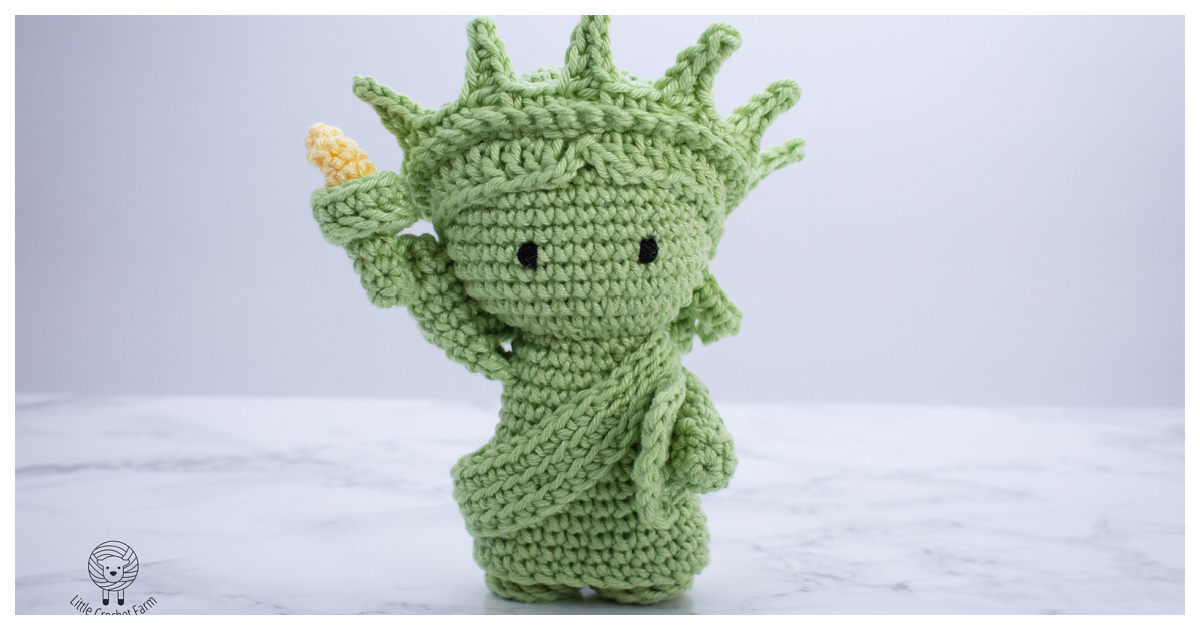 Lady Liberty Amigurumi Free Crochet Pattern