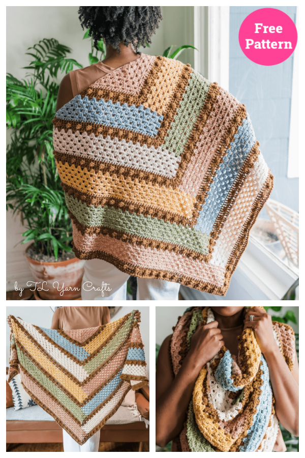 Open Book Wrap Free Crochet Pattern 