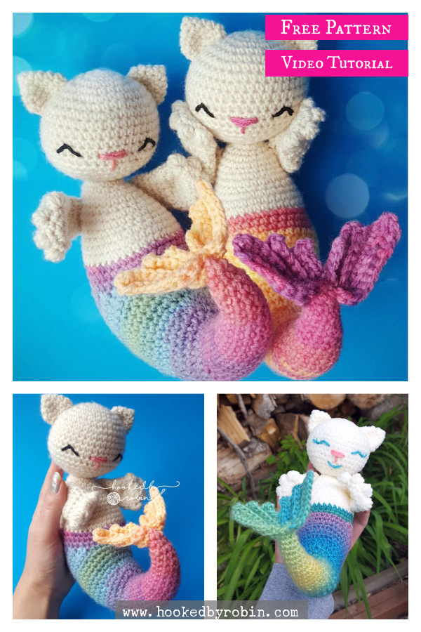 Purrmaid Mermaid Cat Amigurumi Free Crochet Pattern