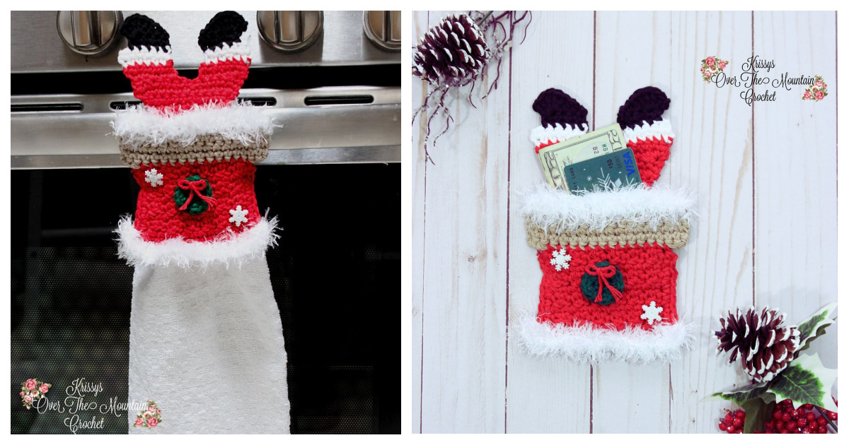 Santa Towel Topper Free Crochet Pattern