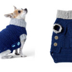 Cowl Neck Dog Coat Free Crochet Pattern