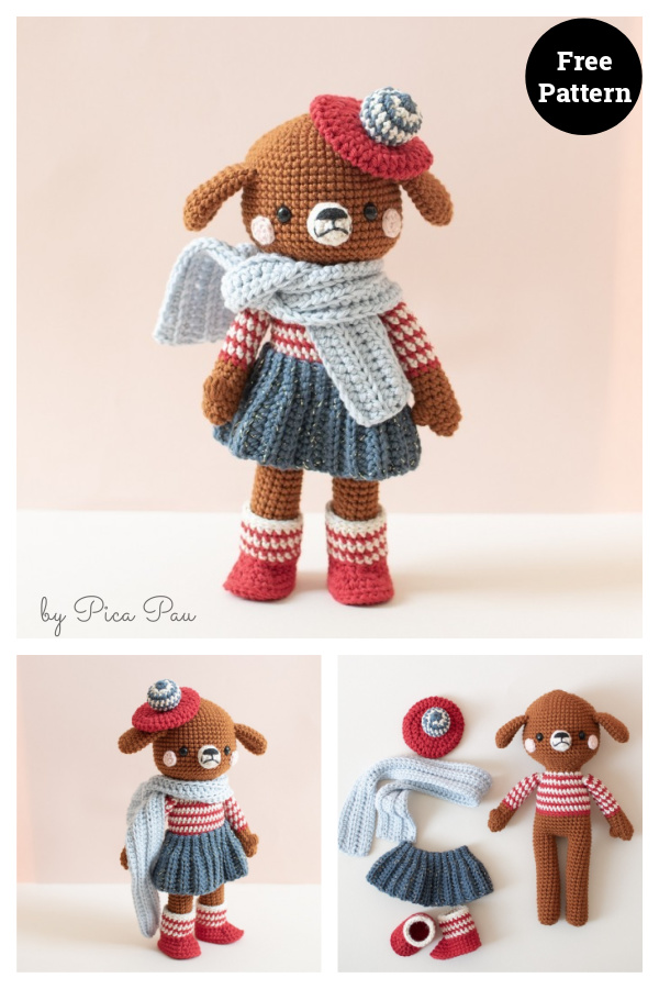 Madeleine Dog Amigurumi Free Crochet Pattern