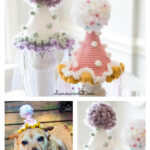 Mini Birthday Party Hat Free Crochet Pattern and Video Tutorial