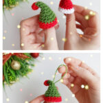 Mini Christmas Hat Free Crochet Pattern