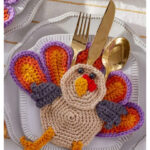 Turkey Silverware Holder Free Crochet Pattern
