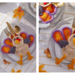 Turkey Silverware Holder Free Crochet Pattern