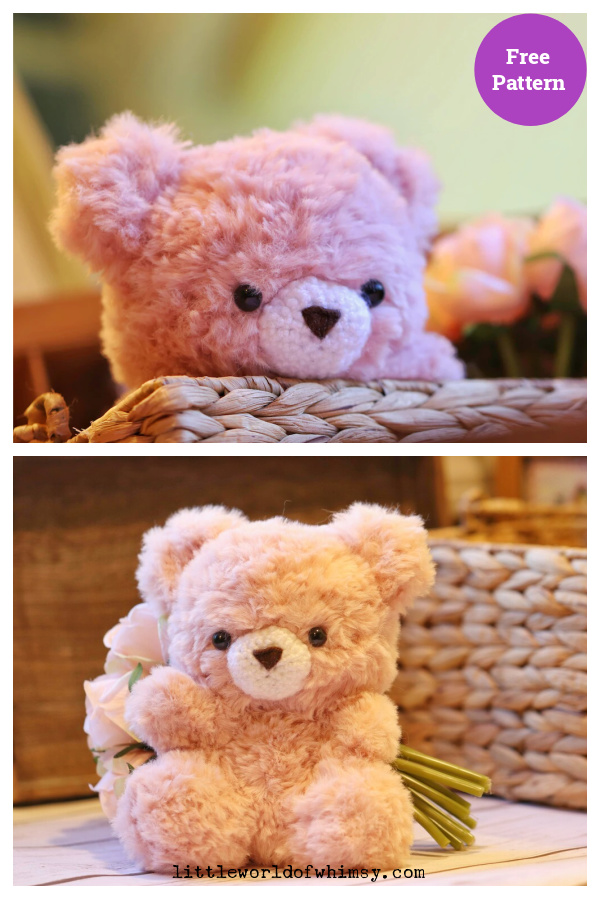 Faux Fur Bear Amigurumi Free Crochet Pattern