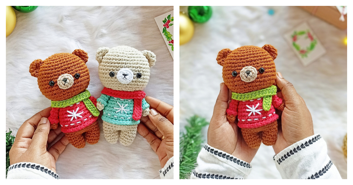Winter Bear Amigurumi Free Crochet Pattern