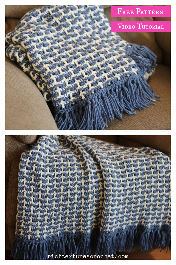 Open Weave Blanket Free Crochet Pattern and Video Tutorial