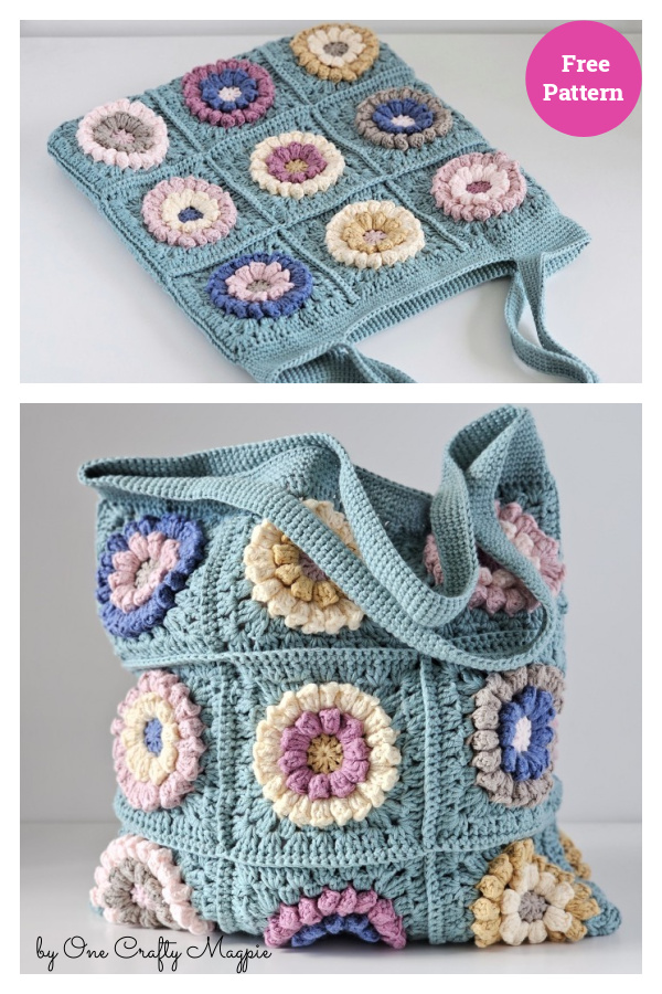 Spring Meadow Tote Bag Free Crochet Pattern