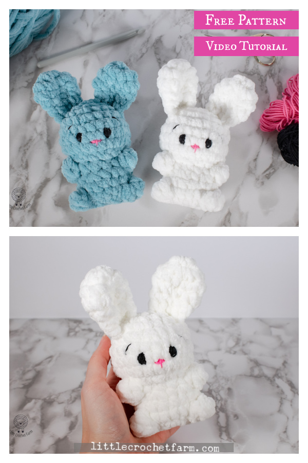Chunky Bunny Amigurumi Free Crochet Pattern 