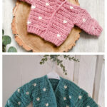 Sweetheart Baby Cardigan Free Crochet Pattern