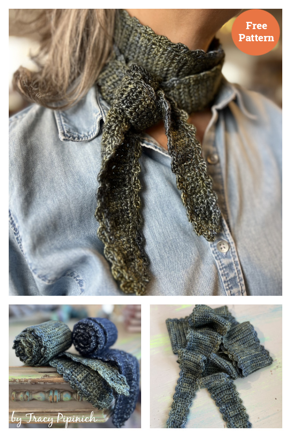 Bijou Scarf Free Crochet Pattern 