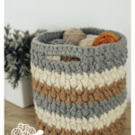 Country Cottage Basket Free Crochet Pattern and Video Tutorial