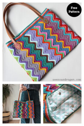 Zigzag Bag Free Crochet Pattern