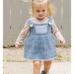 Frosted Bluebell Overall Dress Free Crochet Pattern