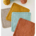 Beach Waves Dishcloth Free Crochet Pattern and Video Tutorial