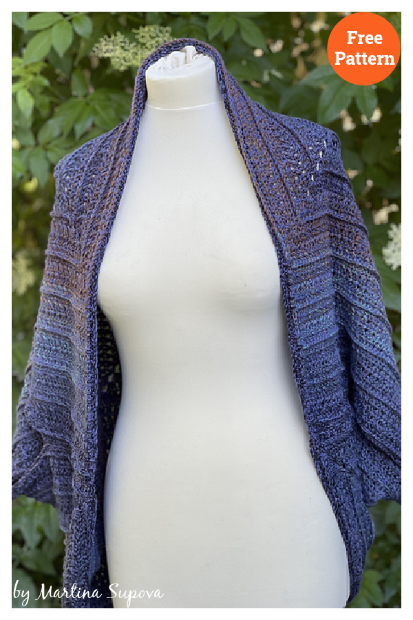 Crossroads Shrug Free Crochet Pattern