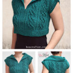 Eternal Cable Crop Top Free Crochet Pattern