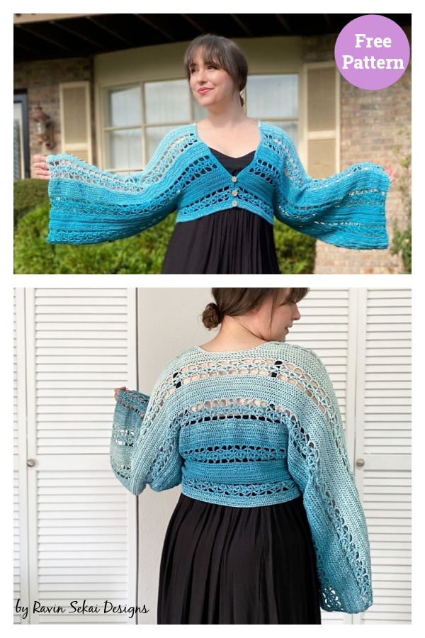 Spring Falls Cardigan Free Crochet Pattern