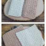 Wattle Stitch Washcloth Free Crochet Pattern