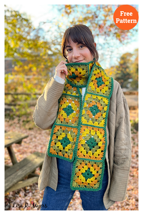 Retro Cardo Scarf Free Crochet Pattern