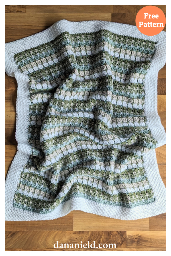 Block Stitch Baby Blanket Free Crochet Pattern