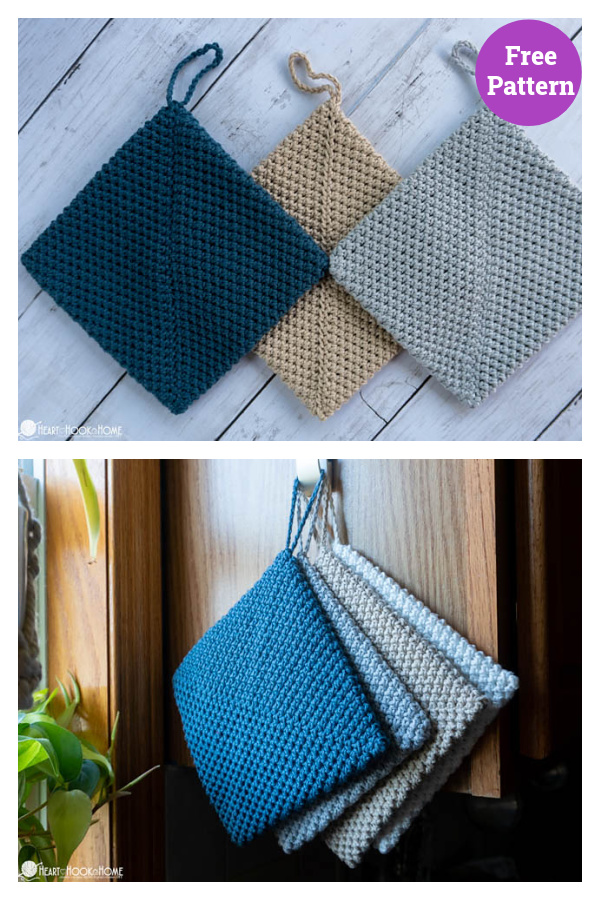 Double Thick Hot Pad Free Crochet Pattern