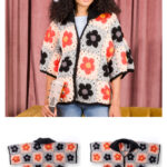 Blooming Grannies Cardigan Free Crochet Pattern