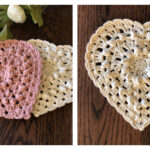 Bobble Granny Heart Free Crochet Pattern