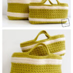 Handle on Life Baskets Free Crochet Pattern