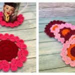 Heart Strung Coasters Free Crochet Pattern