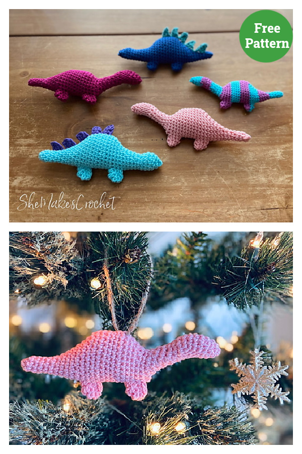 Mini Dinosaurs Free Crochet Pattern