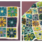 Retro Daisy Baby Blanket Free Crochet Pattern