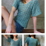 Beginner Lace Top Free Crochet Pattern