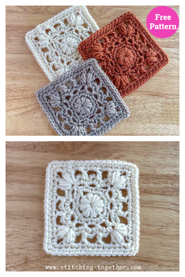 Delphi Granny Square Free Crochet Pattern