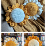 Flower Pillow Free Crochet Pattern