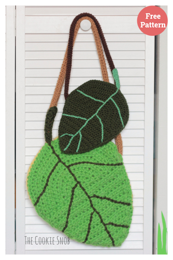 Leaf Bag Free Crochet Pattern