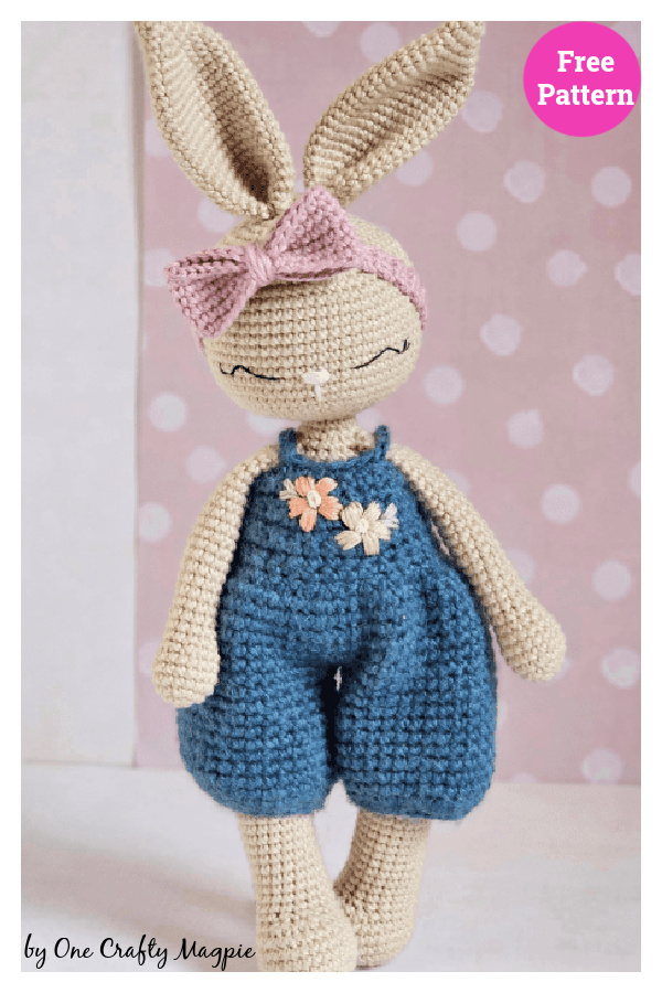 Zoe the Spring Bunny Amigurumi Free Crochet Pattern