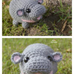 Baby Hippo Moo Deng Free Crochet Pattern