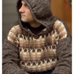 Braided Horizon Hoodie Free Crochet Pattern