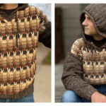 Braided Horizon Hoodie Free Crochet Pattern